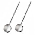 thumbnail image 2 of Small Soup Ladle Stainless Steel Metal Deep Spoon with Pour Spout 2Oz Long Handle Gravy Ladles for Kitchen 2 Pack, 2 of 7