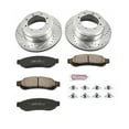 thumbnail image 3 of PowerStop Rear Z23 Evolution Sport Carbon-Fiber Ceramic Brake Pad and Drilled & Slotted Rotor Kit Fits: FORD Select Models K4593, 3 of 10