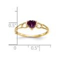 thumbnail image 2 of 14k Yellow Gold Polished Rhodolite Garnet Ring Size 7 Ring for Women, 2 of 2
