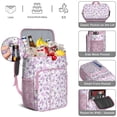 thumbnail image 4 of Floral Butterfly Design Insulated Backpack Cooler – Leakproof Lunch Bag with Tropical Pattern, Great for Hiking, Beach Days & Outdoor Use, 4 of 5