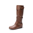 thumbnail image 1 of Botas DREAM PAIRS Altas con Cuña Oculta Marrón Talle 9.5, 1 of 7