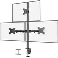 thumbnail image 1 of Temogu-support Triple Moniteur pour Écrans d'Ordinateur de 13 à 27 Pouces, Support de Bureau pour 3 Moniteurs, Supporte jusqu'à 22 lbs, Support Triple Moniteur Réglable avec Pivotement Inclinaison Rotation, 75x75/100x100mm (M003), Noir, 1 of 4