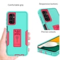 thumbnail image 3 of CoverON For Samsung Galaxy A13 5G Case, Military Grade Heavy Duty Full Body Phone Kickstand Cover - Teal, 3 of 8