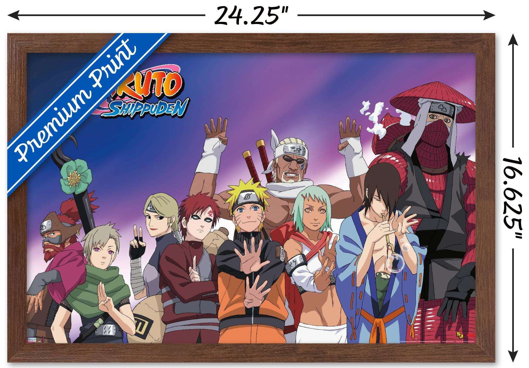 Naruto - Together Wall Poster, 14.725" x 22.375", Framed