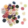 thumbnail image 2 of 50 Pieces Colorful Mixed Artificial Flowers Head Floral Crafts Imitation Flower Artificial Faux Flower Heads for Bridal Shower Baby Shower, 2 of 8
