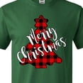 thumbnail image 4 of Inktastic Red Buffalo Plaid Christmas Tree T-Shirt, 4 of 5
