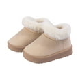 thumbnail image 4 of Quealent Winter Boots for Toddler Boys and Toddler Girls Khaki for Size 8, 4 of 5