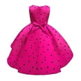 thumbnail image 4 of IBTOM CASTLE Toddler Baby Girl Polka Dots Mini Tutu Dress Mouse Ears Princess Costume Kids Birthday Fancy Dress up Halloween Christmas Carnival Party Cosplay Clothing Set 2-3 Years Hot Pink, 4 of 8