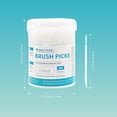 thumbnail image 2 of Interdental Toothpicks Brushpicks,Soft Bristle Dental Floss Picks Toothpicks,Helps Removes Plaque and Debris Between Your Teeth 900PCS (3 Packs of 300), 2 of 6