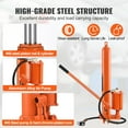 thumbnail image 4 of KFFKFF Hydraulic Long Ram Jack, 8-Ton Capacity with Air and Single Piston Pump, Ram Cylinder with Clevis Base for Engine Lifts, Garage Cranes, and Farm Use, 4 of 9
