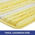 thumbnail image 4 of Sohome Chino Striped Machine Washable Bath Mat, Yellow/White, 27"x48", 4 of 9