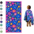 thumbnail image 4 of Microfiber Beach Towel for Kids - Thin and Large (30"x60") - Trucks - Absorbent, quick dry, sand free, lightweight, blanket- toddler, girls, boys - For Sports, Pool, Picnic, Camping, Travel, Swim, 4 of 8