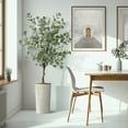 thumbnail image 5 of Artificial Tree in Modern Swirl Pattern Planter, Fake Eucalyptus Silk Tree for Indoor and Outdoor Home Decoration - 66" Overall Tall (Plant Pot Plus Tree), 5 of 5