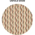thumbnail image 3 of Round Tablecloth 60 Inch, Chic Geometric Stripes Tablecloths Round Reusable Tablecloths Cloth Table Cover for Buffet Table, Parties, Holiday Dinner, Wedding, 3 of 8
