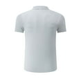 thumbnail image 4 of ZunFeo Mens Quick Dry Performance Polo Shirt Moisture Wicking Slim Fit Short Sleeve Business Casual Golf Top Blue,Size M, 4 of 4