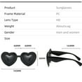 thumbnail image 2 of 1PC Glasses Red Valentines Day Neutral Love Glasses Bread Love Sunglasses Peach Heart Sunglasses Dazzling Color Glasses Jelly Glasses, 2 of 4