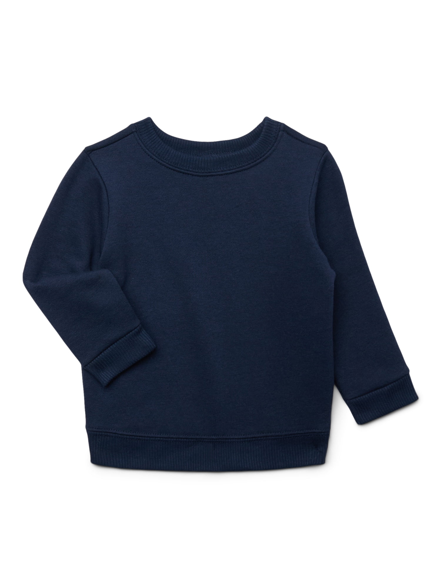 Garanimals Baby Boy 3-Pack Fleece Sweatshirt Multipack, Sizes 6-24 Months