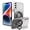 Black, variant on Compatible with Samsung Galaxy S21 Case Glitter with Magnetic Stand Pink,Phone Samsung S21 Case Silicone Transparent Support Wireless Charging Shockproof Luxury Protective Cover (Silver)