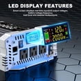 thumbnail image 4 of Inversor de corriente CELYYPU de 2000 W, onda sinusoidal pura, 12 V DC a 110 V AC, 4 of 7