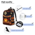 thumbnail image 5 of Balery Halloween Decoration Vintage Canvas Backpack for Men and Women - Large Capacity, Durable Travel Laptop Bag for School, Work, Hiking, and Outdoor Activities, 5 of 7