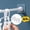 4 Pcs, variant on 2 Pcs Drill-Free Adhesive Bracket for Shower Tension Rod, Non-Slip Wall Mount Retainer Holder, Bathroom Shower Rod Fixed Support Accessory