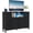 BlackWood, variant on Simenmax LED TV Stand for 45-55 Inch TV, Entertainment Center with 8 Fabric Drawers & Open Shelves, Charging Station with 2 USB & 2 AC Outlets, OAK