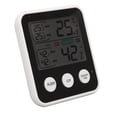 thumbnail image 2 of Uadme Medidor De Temperatura Y Humedad, Pantalla Digital LCD HD Termómetro Higrómetro Medidor De Temperatura Y Humedad Higrotermógrafo(Negro), 2 of 14
