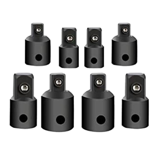 Ensemble de 8 Pcs d'Extension de Manchon d'Impact et Adaptateur de Douille, Tige H-ex, Embout d'Extension de Perceuse, Trousse de Douille Portable