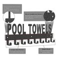 thumbnail image 3 of Toallero para piscina Soporte para toallas de pared para exteriores Ganchos para toallas, 3 of 5
