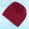 thumbnail image 2 of EeaseCA 1pc Female Nightcap Double-layer Night Hat Multi-function Night Sleeping Head Cover Red, 2 of 7