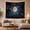 Moon Forest Sky, variant on Full Moon Over Night Forest with Starry Sky, Mystical Celestial for Nature Lovers, Celestial Wall Art, Housewarming Gift, Tapestry Wall Hanging for Bedroom and Living Room