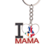 thumbnail image 1 of Union Jack patron Bretaña mapa país cultura El soporte del llavero de metal del llavero ama a mamá, 1 of 3