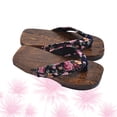 thumbnail image 2 of EeaseMX Zuecos de Paulownia para niños, zapatillas de bebé, zuecos para estudiantes, chanclas, talla 20-30, color ciruela negra, 2 of 7