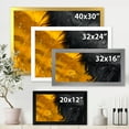 thumbnail image 4 of Designart 'Marriage of Black and Yellow' Modern Framed Art Print, 4 of 4