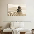 thumbnail image 2 of Elephant Stock Zen Pebble Stack Wall Art - Horizontal Canvas Wall Art - Living Room Wall Decor - Photography Wellness Canvas - Beige And Gray Decor - 39" x 26", 2 of 8