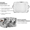 thumbnail image 3 of FREEAMG Black Palm Leaf Outline Storage Basket, Durable Canvas Organizer With Handles Large Collapsible Storage Bins Boxes for Home Office - 2 Pack, 3 of 7