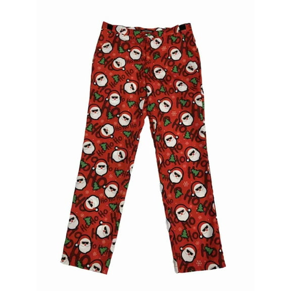 Mens Red Cool Suave Sunglasses Santa Claus Hohoho Tree Slacks Dress Pants