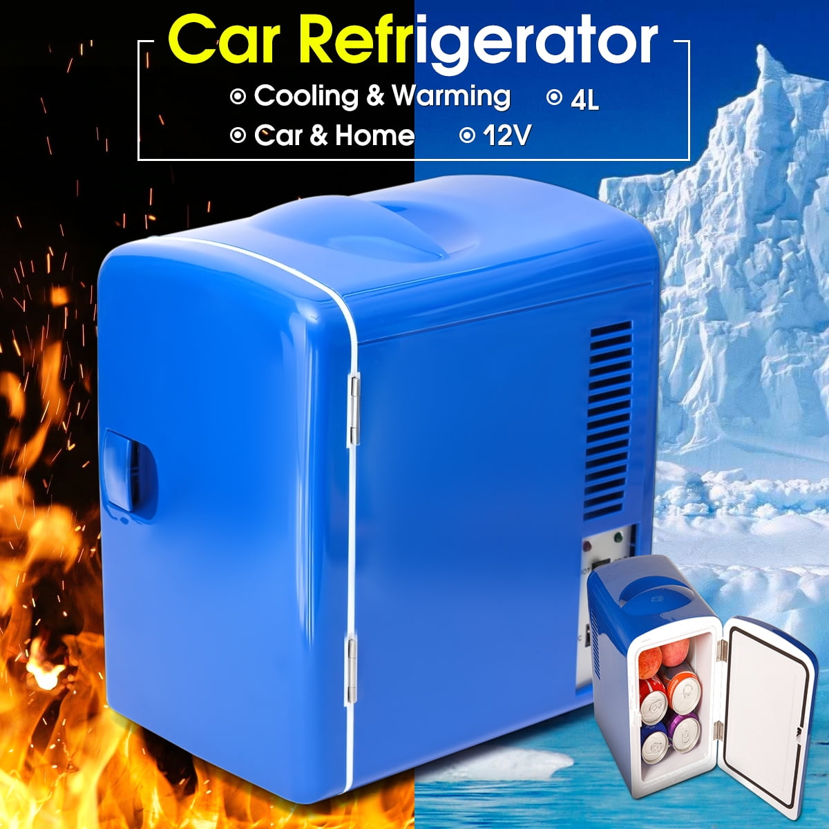 Portable Mini Fridge Cooler and Warmer Cooling Warm Refrigerator Auto