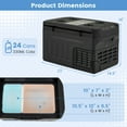 thumbnail image 3 of 12 Volt Car Refrigerator with -4℉~68℉ Adjustable Range Divider for Camping, 3 of 10