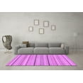 thumbnail image 3 of Ahgly Company Indoor Round Solid Purple Modern Area Rugs, 4' Round, 3 of 4