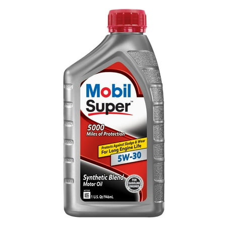Mobil Super Synthetic Blend Motor Oil 5W-30  1 Quart