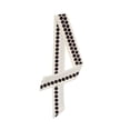 thumbnail image 1 of INSPIRAR CHIC Bufandas Elegantes de Doble Cara para Mujeres, Puntas Delgadas, Blancas, 1 of 5