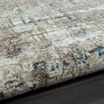 thumbnail image 3 of 2' X 8' Gray Abstract Distressed Runner Rug, 3 of 8