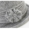 thumbnail image 5 of YooGuoGuo Wool Knit Bucket Hat for Women Vintage Elegant Floral Cloche Packable Warm Winter Caps for Cold Weather Gift, 5 of 7