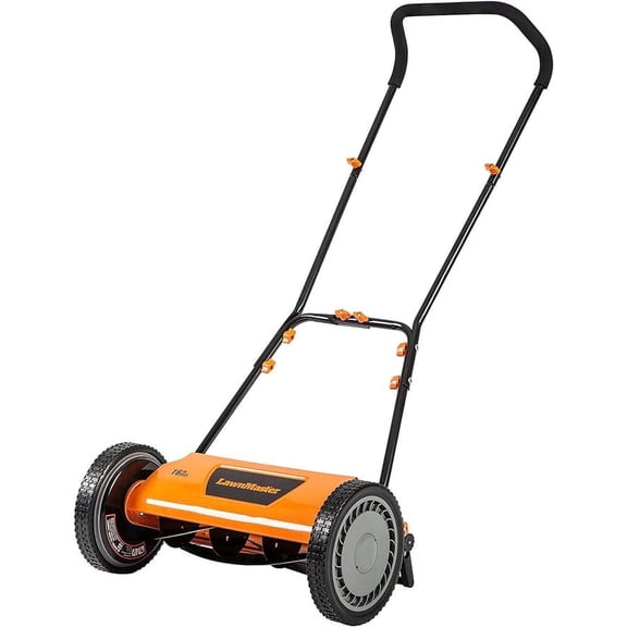 LawnMaster LMRM1602 Push Reel Mower 16-Inch 5-Blade