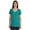 Teal Green, variant on Inkmeso V Neck Basic Tee Classic fit short sleeves Tshirt For Women Summer Cotton Tops XS,3XL