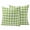 Green, variant on 2 Pack Outdoor Waterproof Throw Pillows, Red Blue White Buffalo Tartan Lattice Decorative Square Pillow Case Patio Pillows for Chair Couch Sofa 16x16in