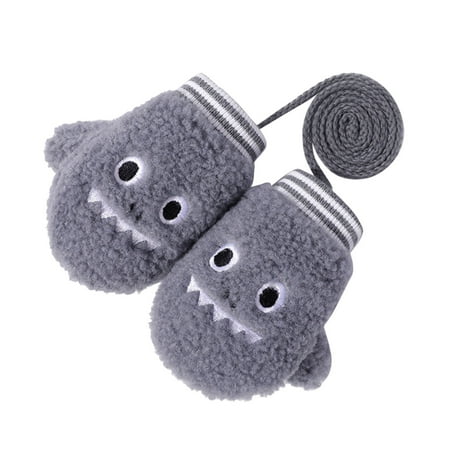 

ASEIDFNSA Kids Ski Snow Gloves for Girls 10-12 Toddler Soft Cartoon Gloves Kids Baby Boys Girls Winter Warm Knit Fingerless Mittens