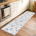 thumbnail image 2 of Easter Bunny 2'x6' Runner Rugs for Hallway Kitchen Bedside Non Slip, Spring Purple Flower Rustic Farmhouse Grey Plaid Entryway Rug Runners with Rubber Backing, Long Carpet Runner for Laundry Room, 2 of 8
