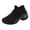 Black, variant on Women's Casual Slip‑On Sock Sneakers Breathable Fly‑Knit Air Cushion Platform Walking Shoes Non‑Slip Wedge Fashion Sports Shoes Comfortable Outdoor Sports Shoes Running Hiking 2026 Shoes